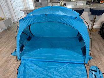 Blue Pop-Up Beach Sun Shelter Tent