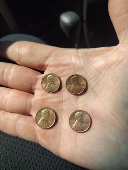 (4) -1982 D Penny Errors all Weigh 3.11