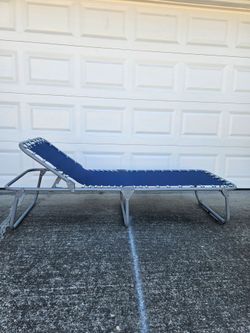 Folding Outdoor Chaise Lounge Chair and camping bed