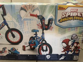 Amazing spidey and friends bike $80 at Walmart for $120
