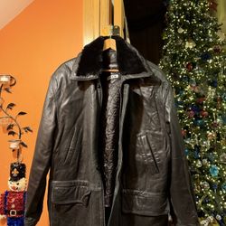 Leather Warm  Winter Jacket 