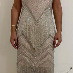 Beaded Fringe Dress – Size S