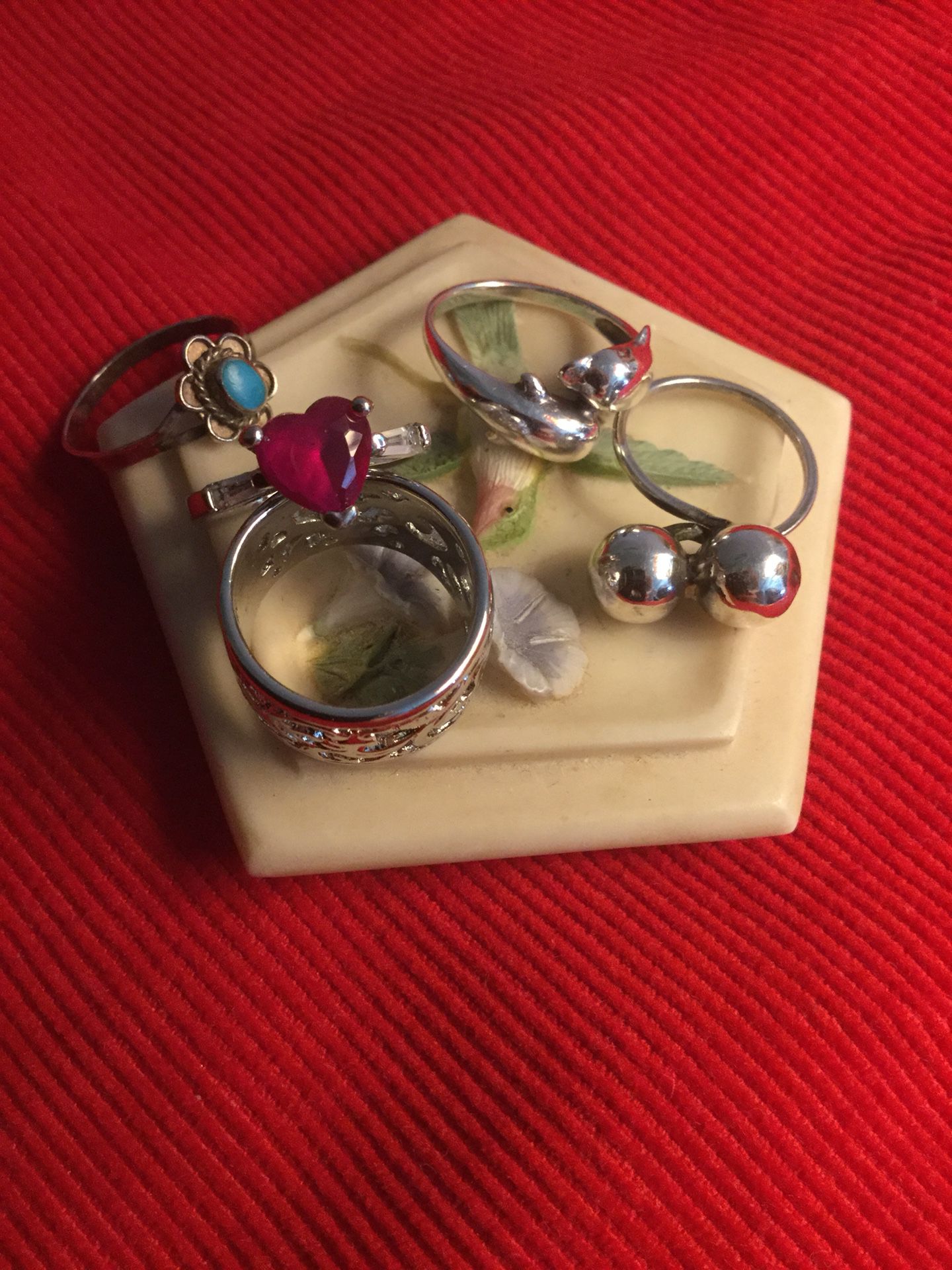 Assorted Sterling Silver Rings 💍 Select the Style you love ❤️💍❤️💍❤️ Ring size #5
