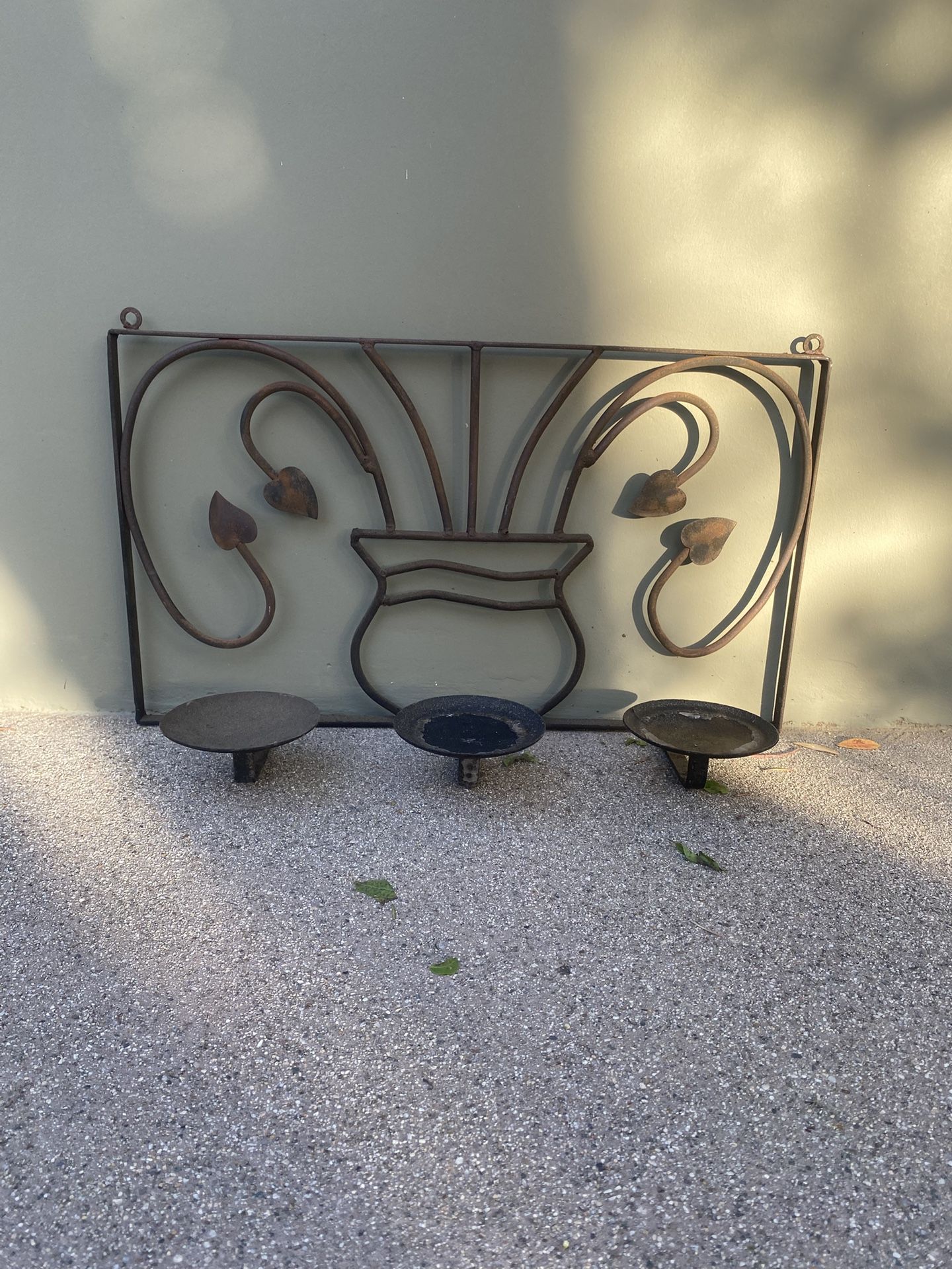 Iron Candle Holder