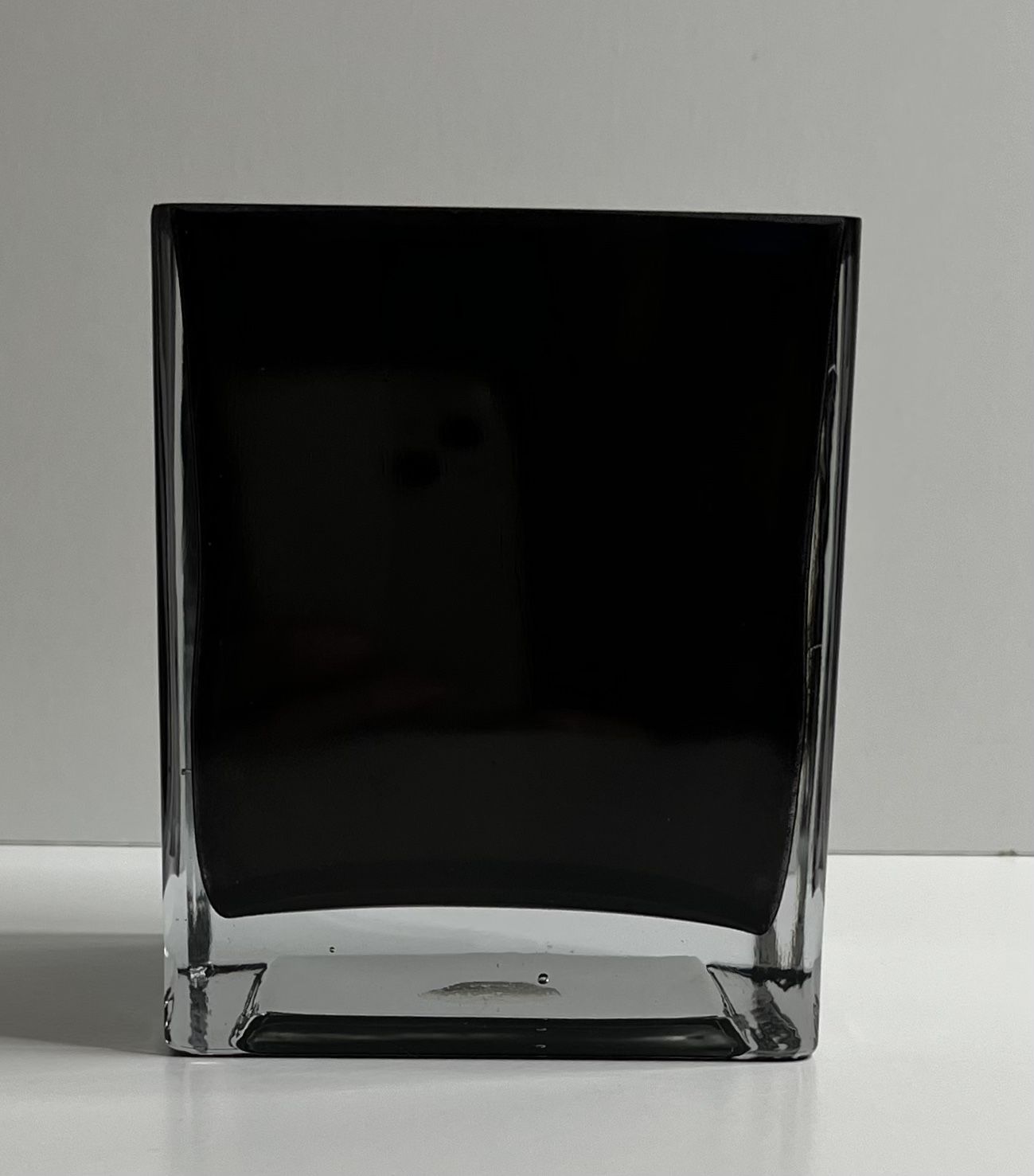 Vintage Teleflora Gift Navy Blue Square Vase