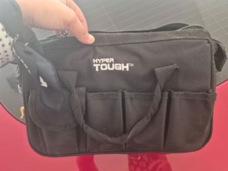 Hyper Tough Black Tool Bag with tools