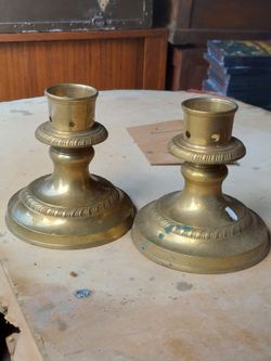 Vintage Andrea by sadek brass candlesticks