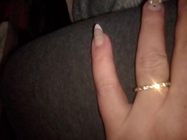 A Beautiful Rose Gold Diamond Band..Can Be Used For A Promise Ring Or Wedding Band... Size 8