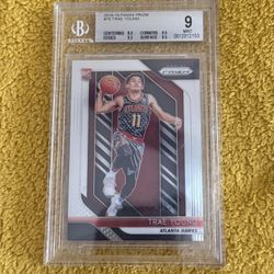 🔥🔥2018-2019 Panini Prizm Trae Young RC #78 BGS 9 Mint🔥🔥