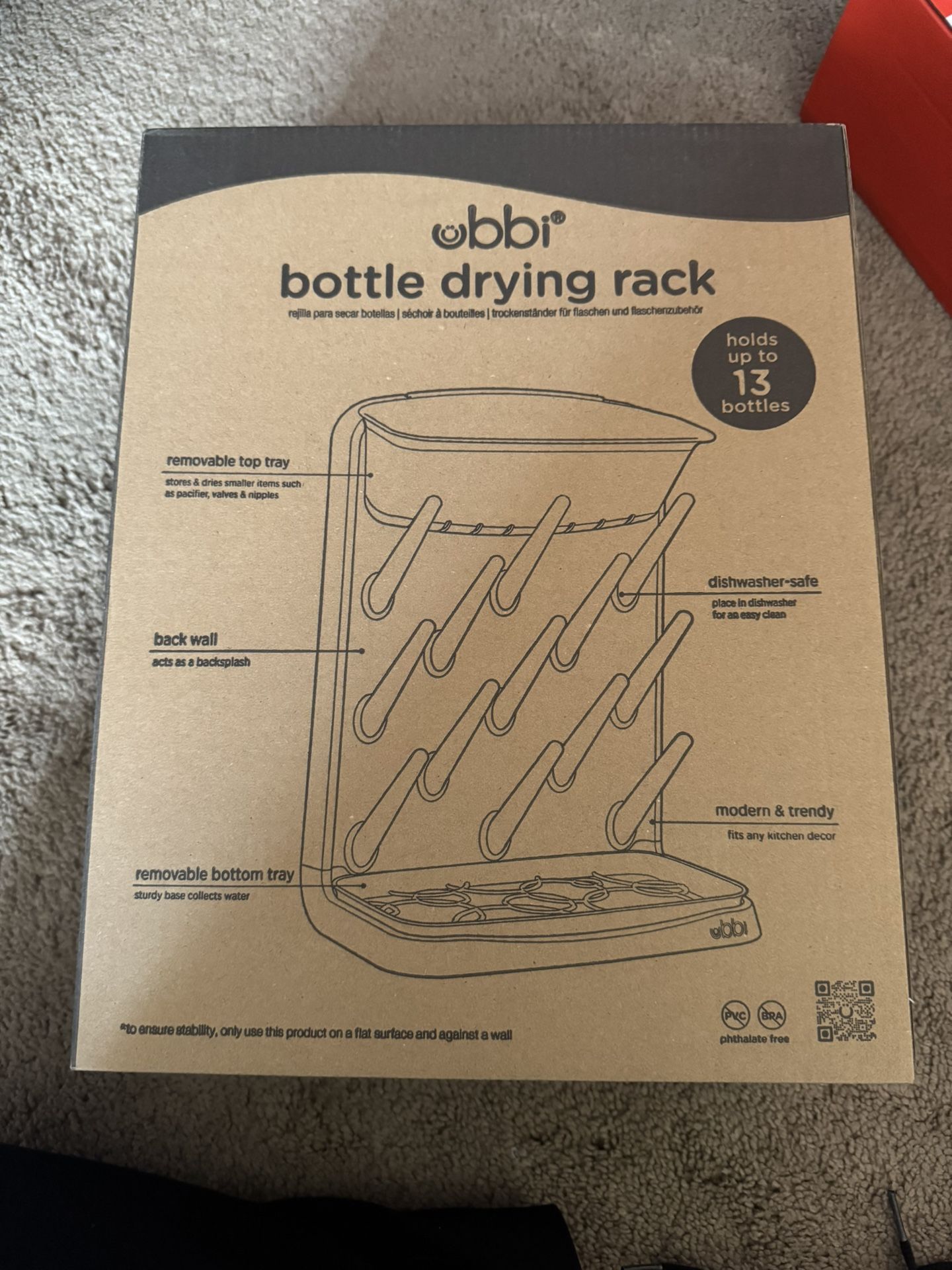 Ubbi Bottle Rack
