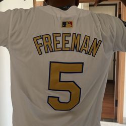 Los Angeles Dodgers World Series Champions Gold Collection Jersey 