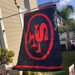 49ers Flag And House Flag Pole 