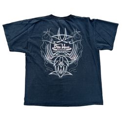 Vintage Daytona Beach Bike Week Pinstripe Shirt Size XL