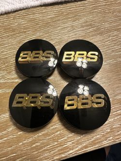 BBS Japan 56mm Black/Gold Caps