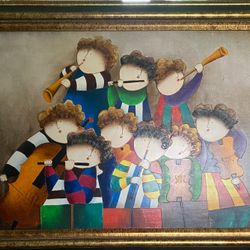 Framed Musical Art Painting