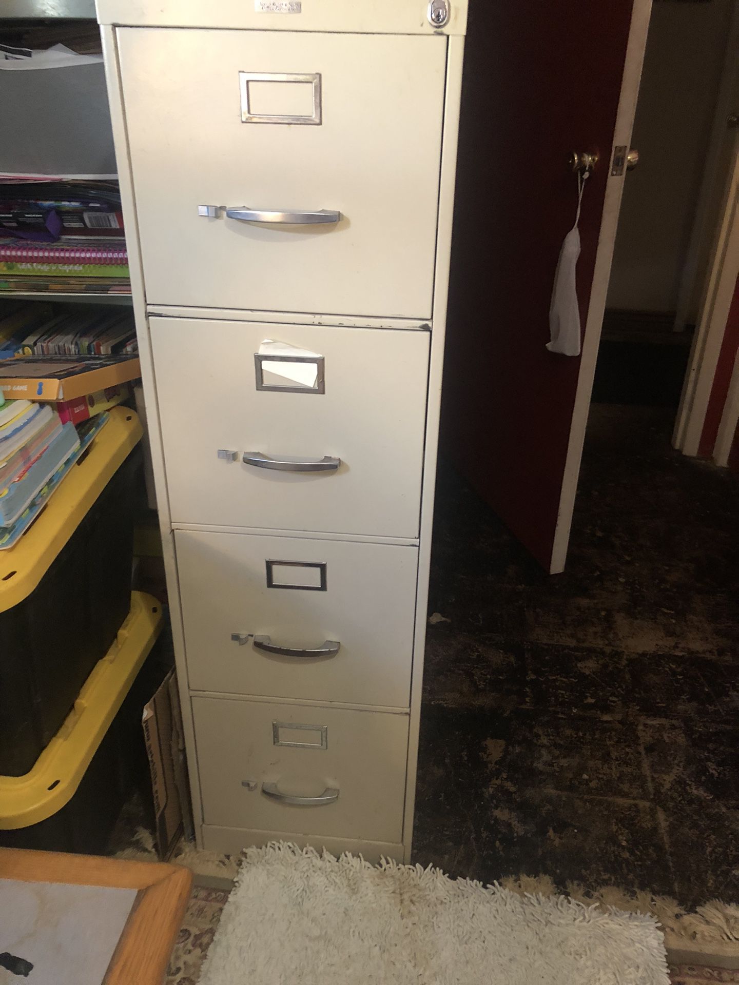 Vintage Metal File Cabinet 