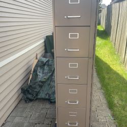 5 Drawer Filing Cabinet - Heavy Duty 