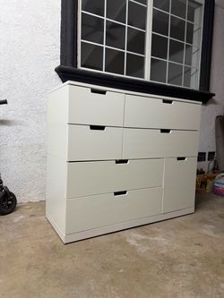 IKEA white Dresser 7 jumbo Drawers $490.- obo