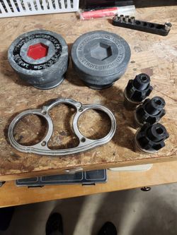 Packard Motor Car Treaded Hub Caps. Not Sure What The other items Are.  $50 For Everything