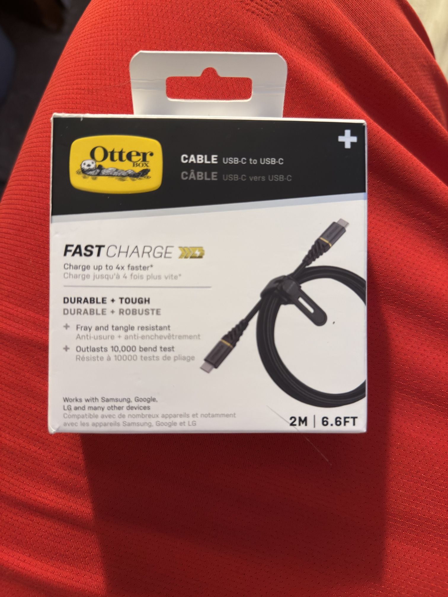 Brand New OtterBox (PREMIUM PRO CABLE USB-C to USB-C ) 6.6 feet with Magnetic Cable Manager. Works with Samsung, Google, Motorola and more. $25 OBO