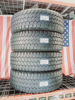 💰 Best deals are ca$h in person 4 USED TIRES LT275/70R18 GOODYEAR ADVENTURE TERRAIN KEVLAR 275 70 18