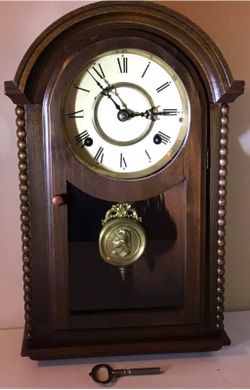 Antique Deco Mantle Gong Clock