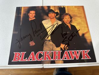 🎶 BlackHawk Signed Band Photo – 1990s Country Music Autographs