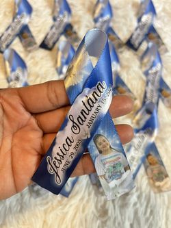 Funeral Ribbons / Custom Ribbon/ Celebration Of Life / Rip