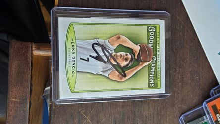 Luka Doncic autographed rookie