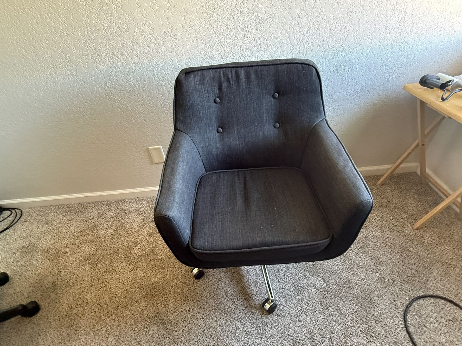 Modern Upholstered Swivel Desk Chair