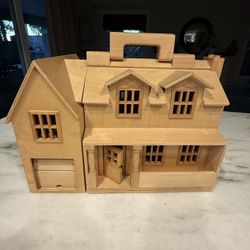 Melissa And Doug Wooden Doll House 