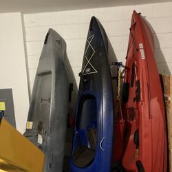 (2) Fishing Kayaks  (red And Blue-$500)