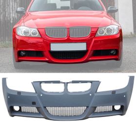 06-08 BMW E90 3-Series M-Tech Style Front Bumper Cover Conversion