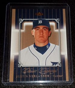 Detroit Tigers Justin Verlander Rookie Card 
