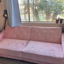Pink Futon Couch