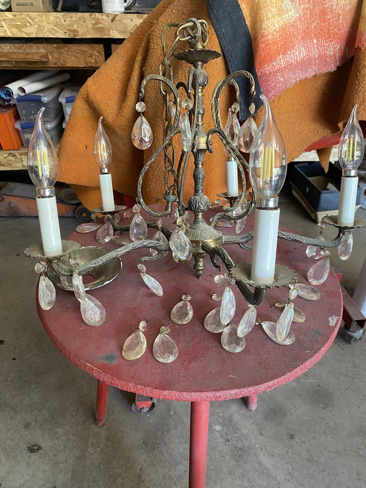 Vintage crystal chandelier