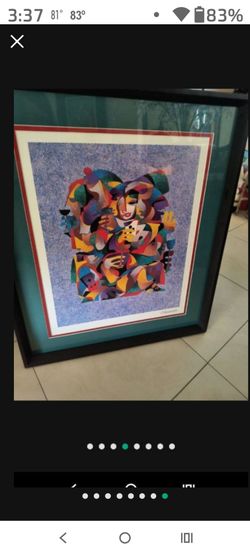 Signed Anatole Krasnyansky Signed Lithograph "To Be or Not to Be" Nicely Framed! 30"X24"