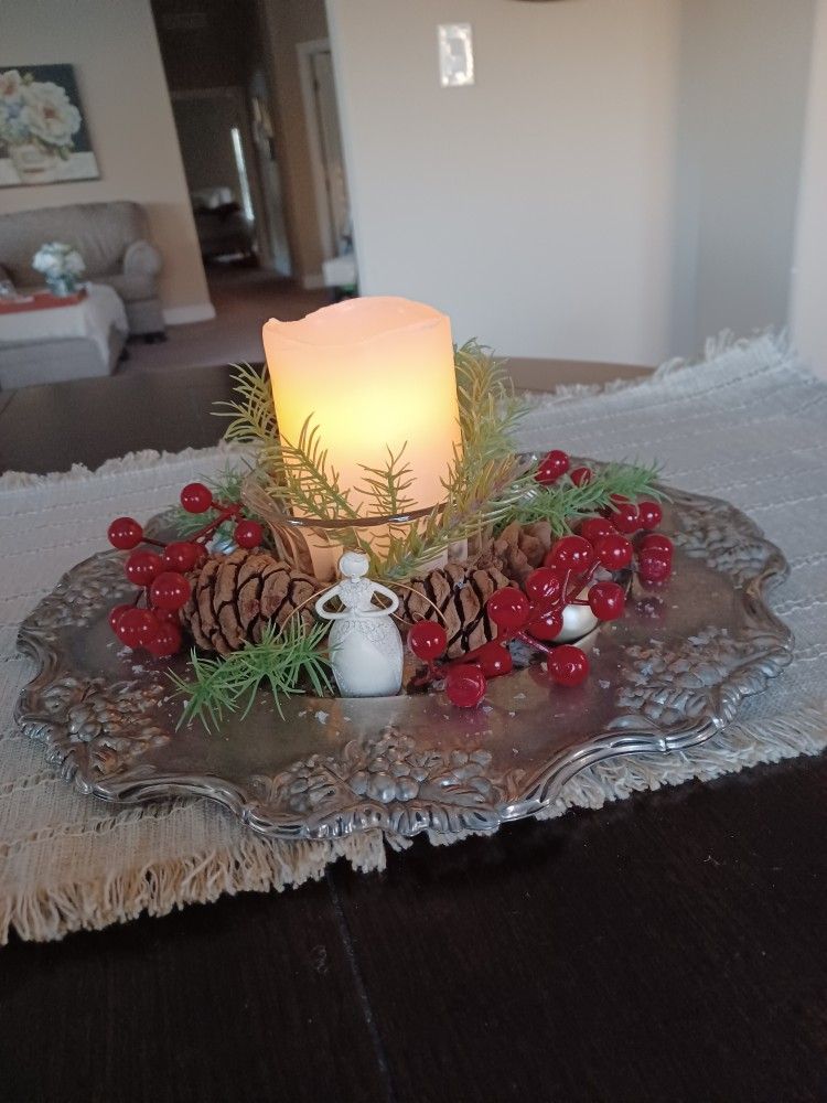 Decorative Holiday Tray 