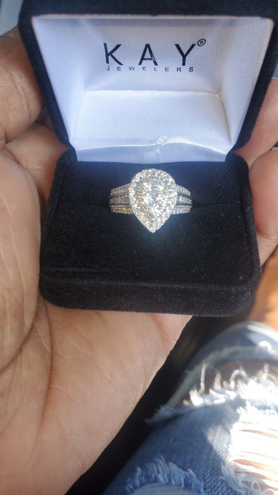 10K WG Engagement Ring