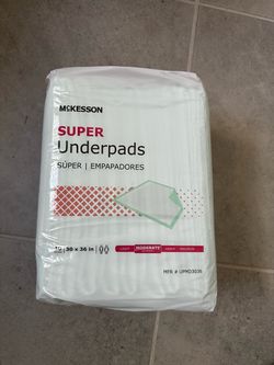 4 packs of 10 McKesson Super Underpads 30x36 in, 10-Pack