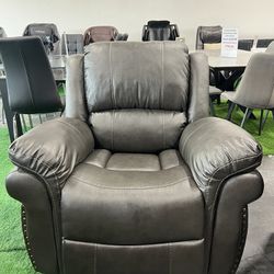 Grey Rocking Recliner Chair / Silla reclinable mecedora gris