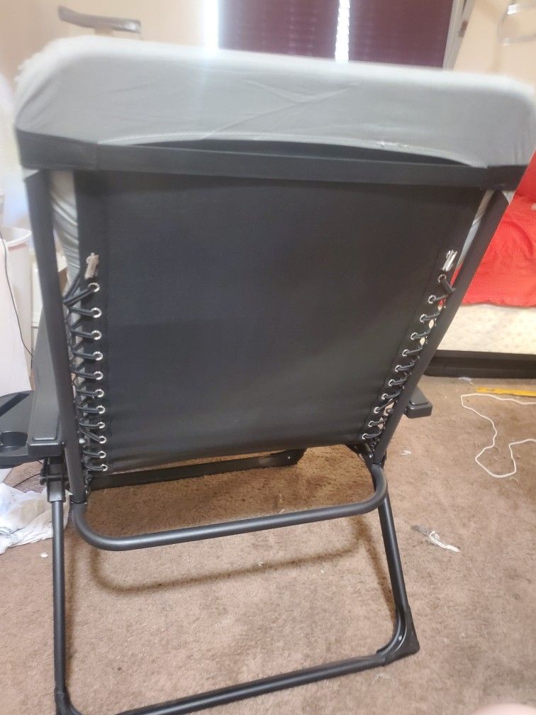 Lounge Chair With Cushion And Head Rest