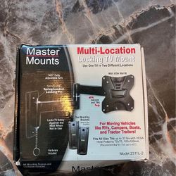 Locking tv mount