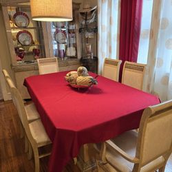 Dining Room Table With Showcase