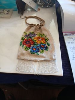 Antique Victorian Micro Beaded Bag
