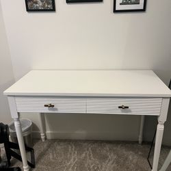White Wood Desk 