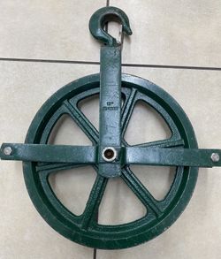 12 “ Heavy Duty Pulley Block w/ Hook 1000 Lb Capacity