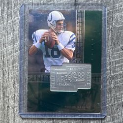 Peyton Manning RC #d 2687/7(contact info removed) Upper Deck SPx Finite Extreme Talent Rookie Rc