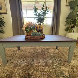 Solid Wood Rectangular Coffee Table