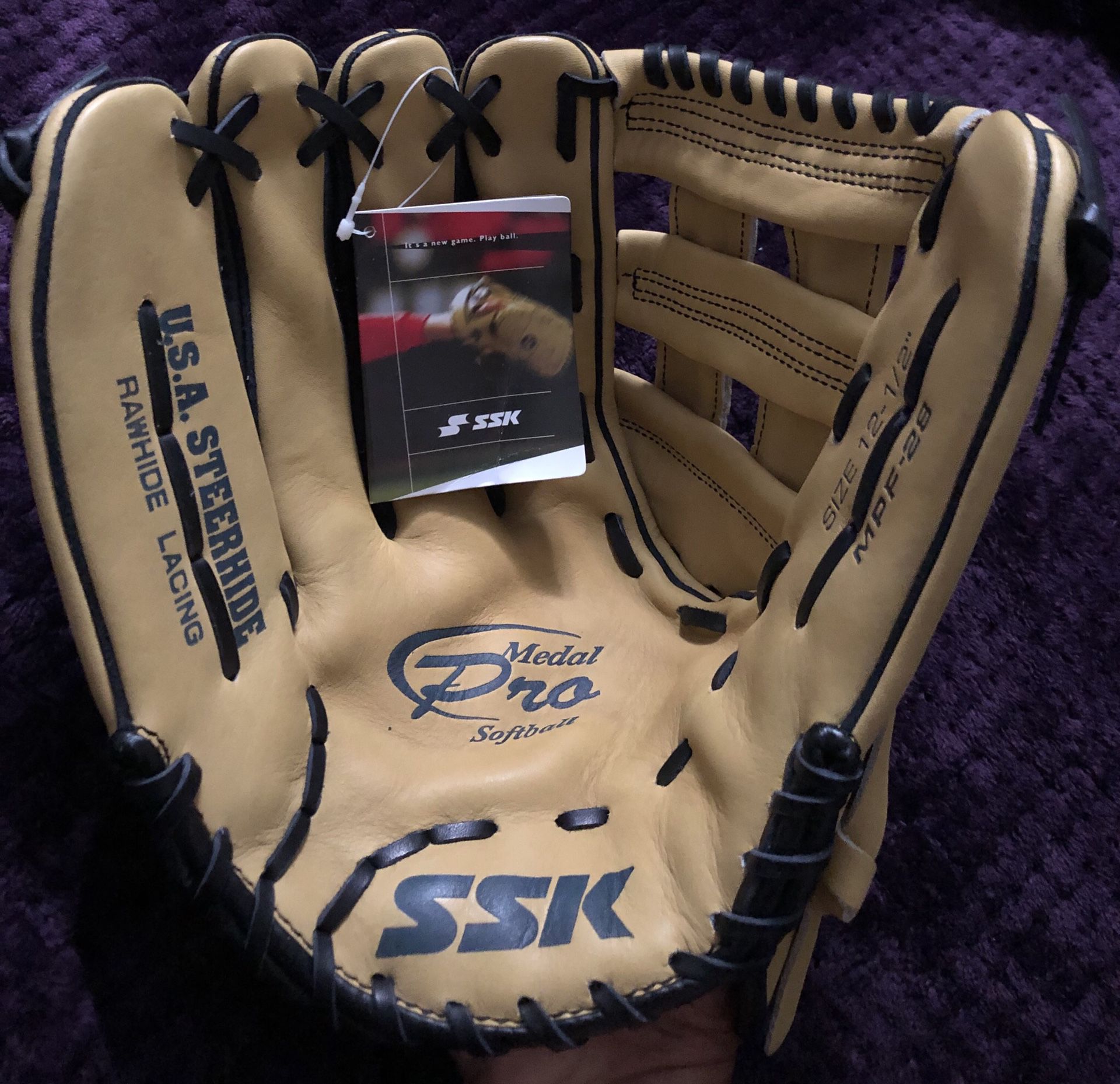 Left-Handed Throw SSK (Sasaki) Medal Pro Softball Glove